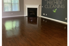 Wood floor cleaned